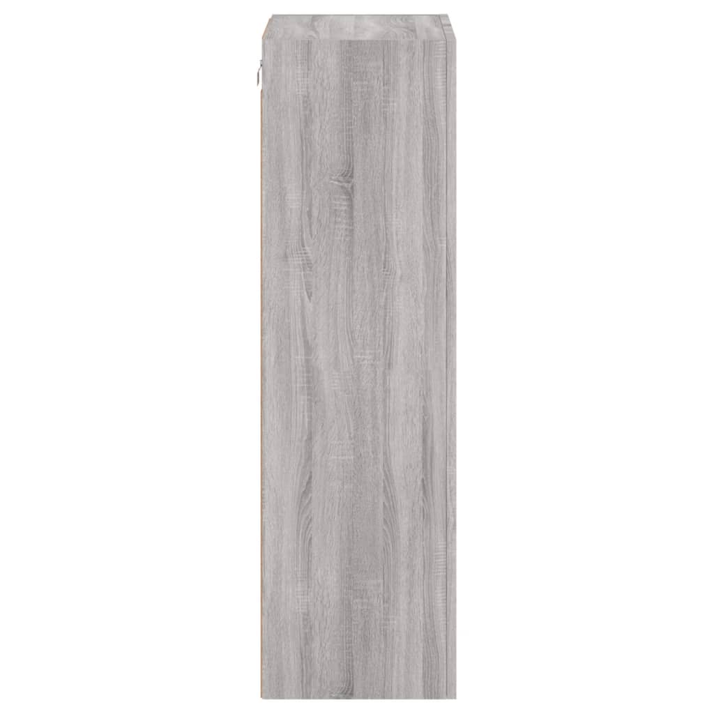 TV Wall Cabinet Grey Sonoma 40,5x30x102 cm Engineered Wood