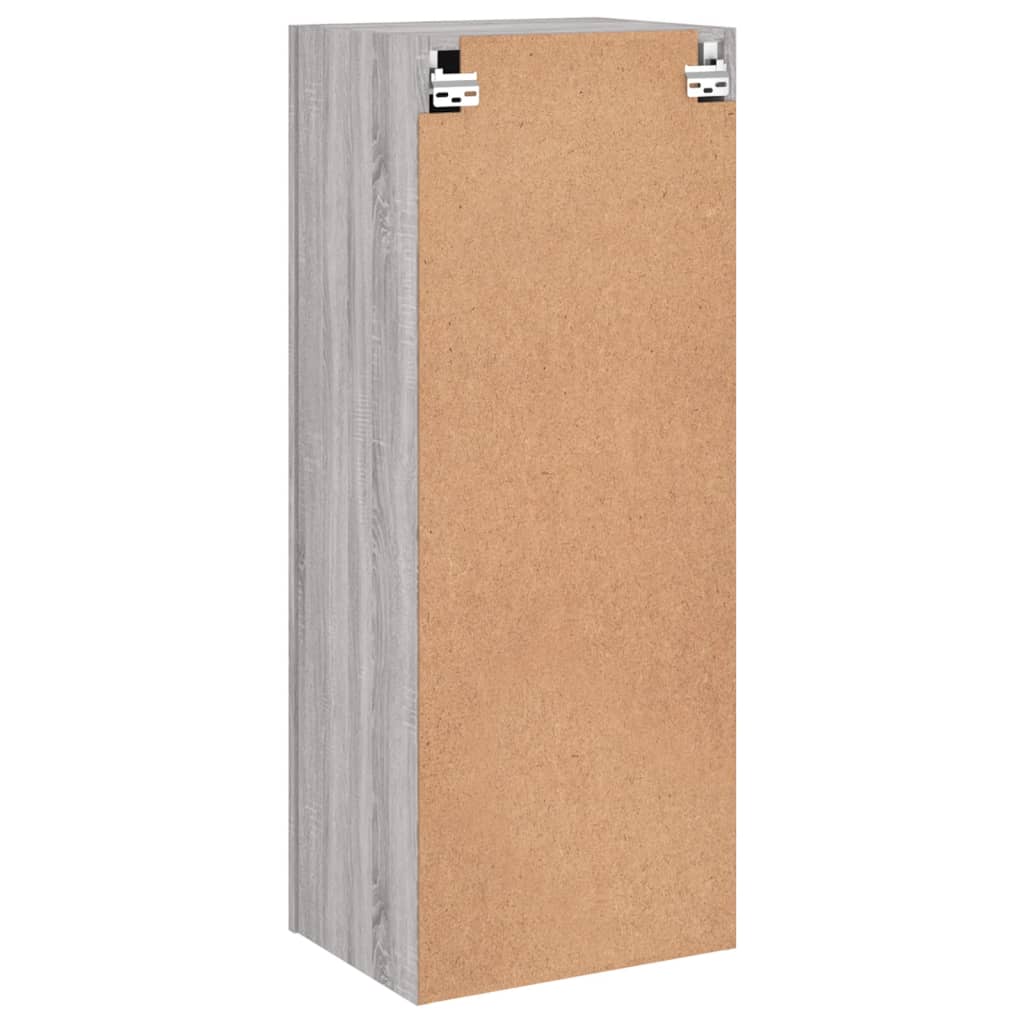 TV Wall Cabinet Grey Sonoma 40,5x30x102 cm Engineered Wood