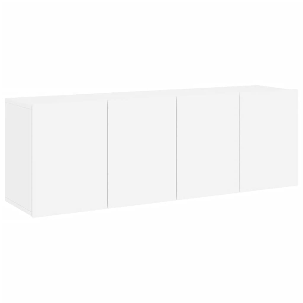 2 Piece Wall-mounted TV Cabinet Set White 60x30x41 cm