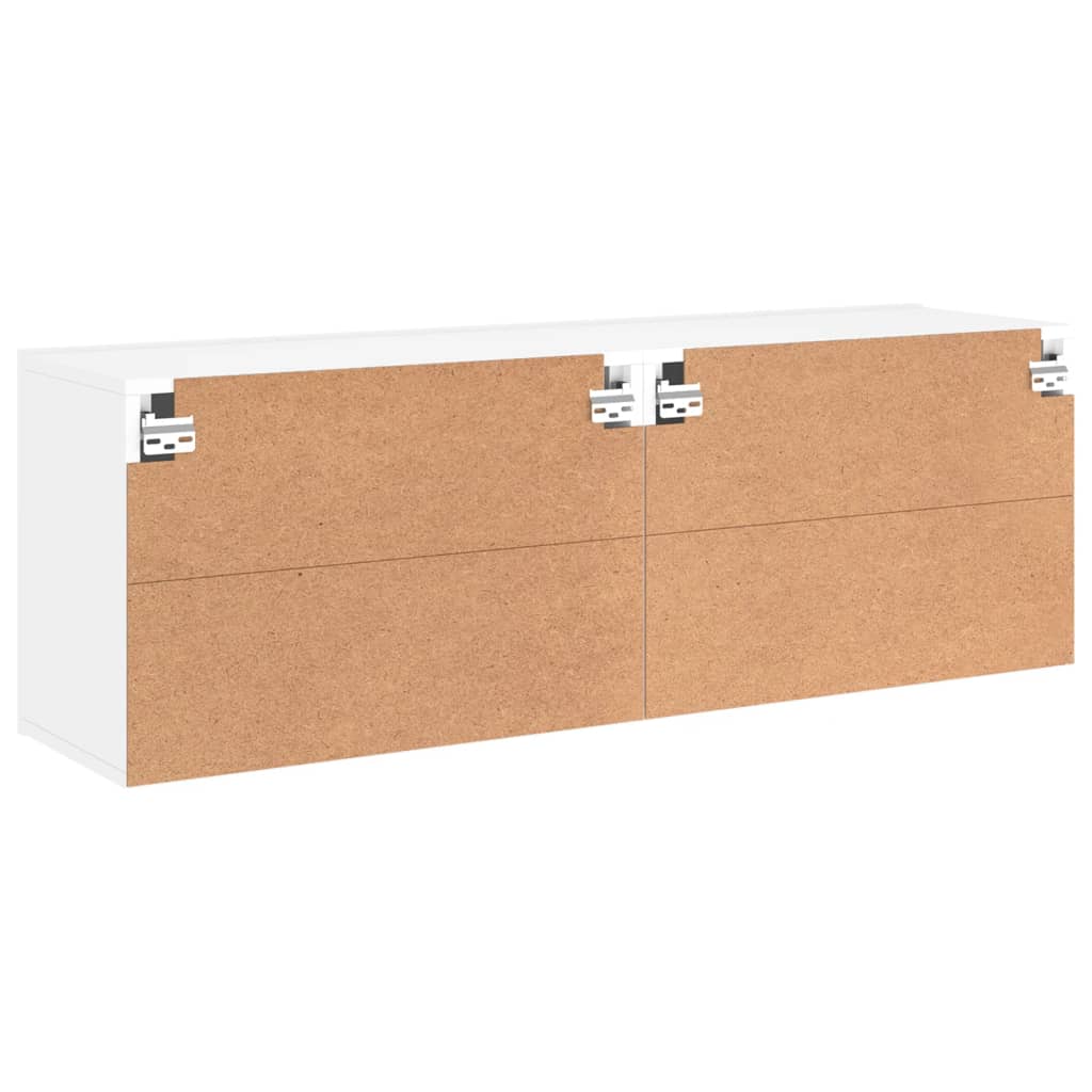 2 Piece Wall-mounted TV Cabinet Set White 60x30x41 cm