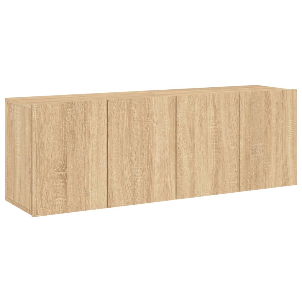 vidaXL TV Cabinets Wall-mounted 2 pcs Sonoma Oak 60x30x41 cm