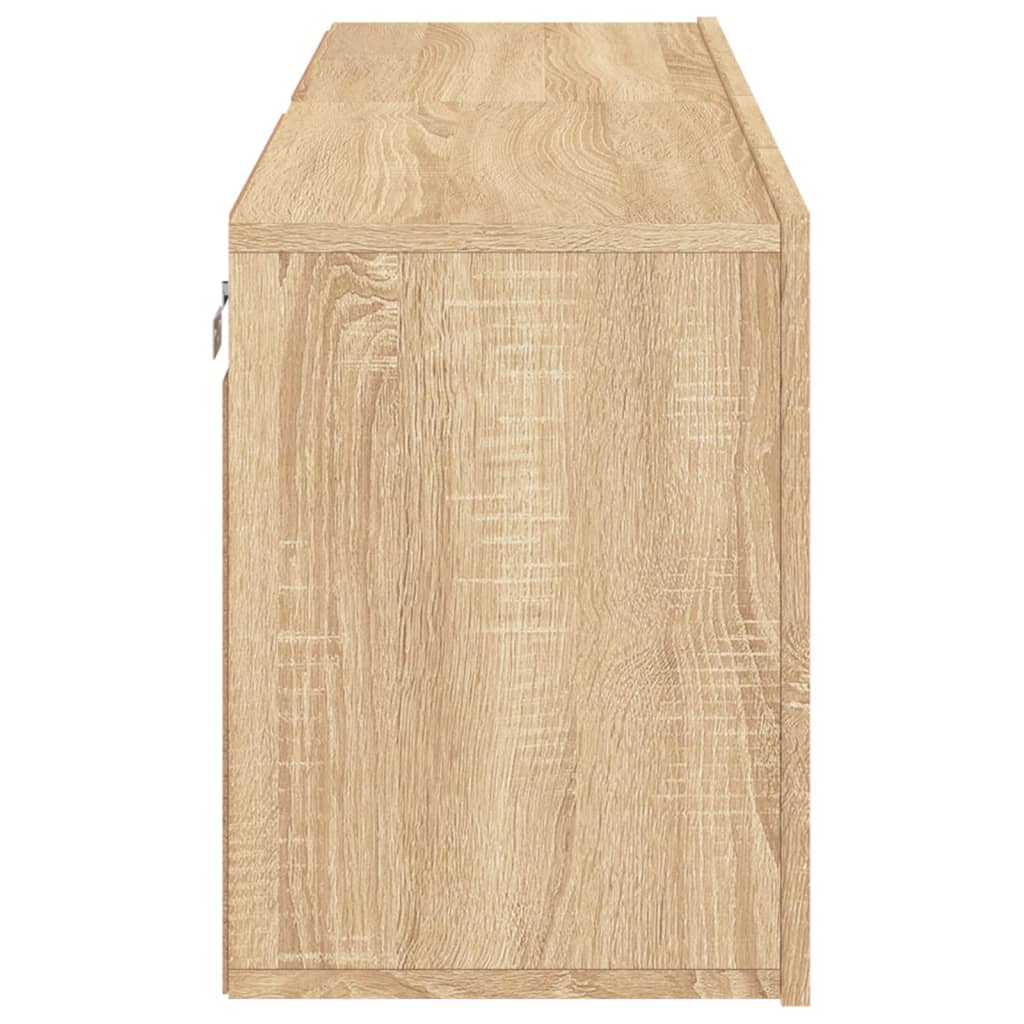 2 Piece Wall-mounted TV Cabinet Set Sonoma Oak 60x30x41 cm