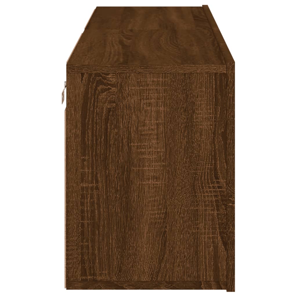 vidaXL TV Cabinets Wall-mounted 2 pcs Brown Oak 60x30x41 cm