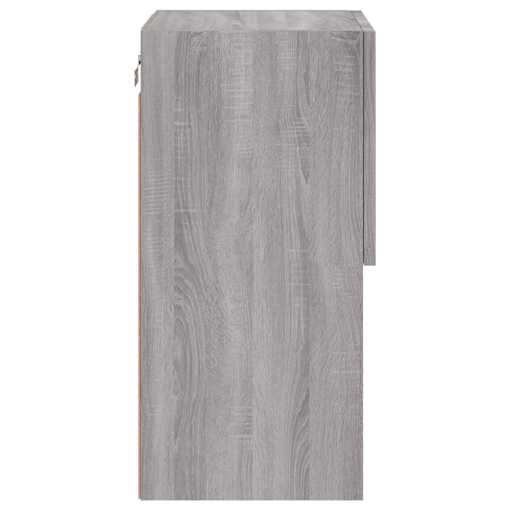 TV Cabinet with LED Lights Grey Sonoma 30,5x30x60 cm