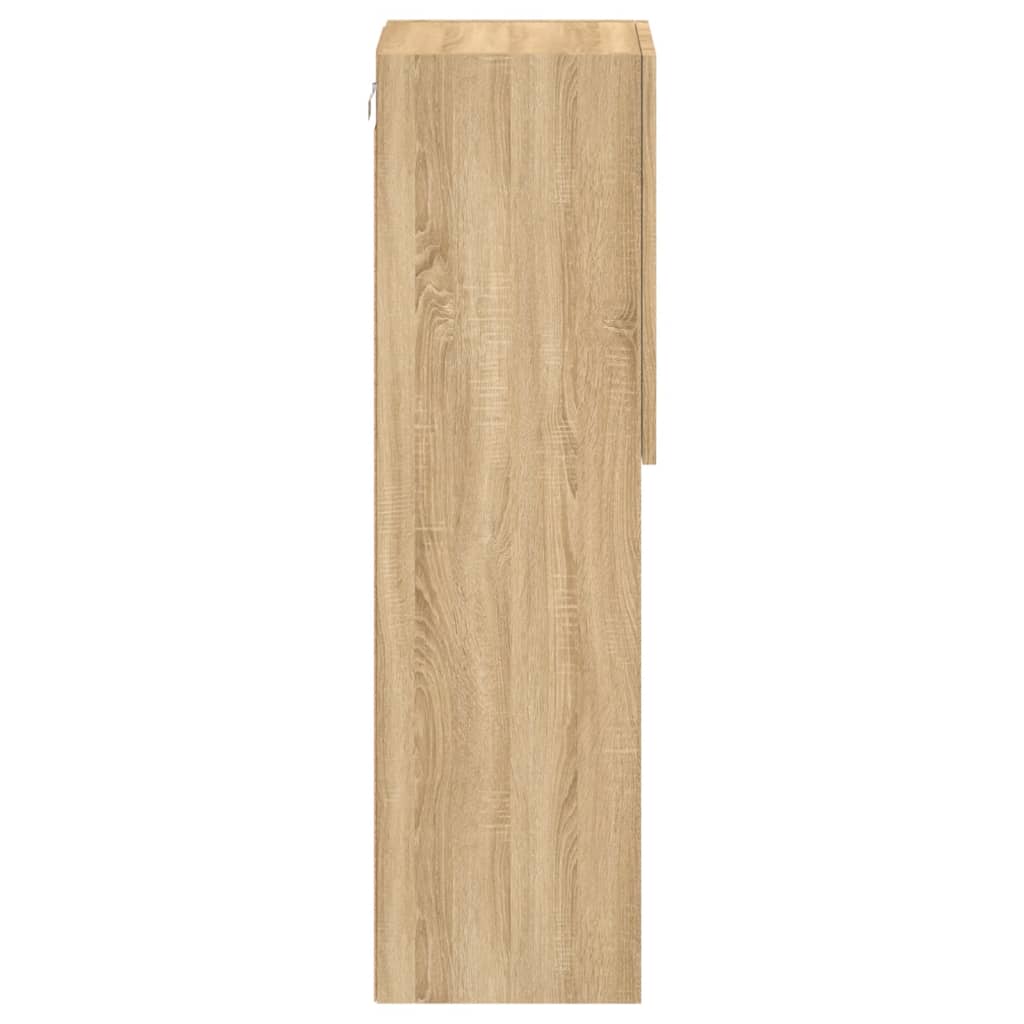 2 Piece TV Cabinet Set with LED Lights Sonoma Oak 30,5x30x102 cm