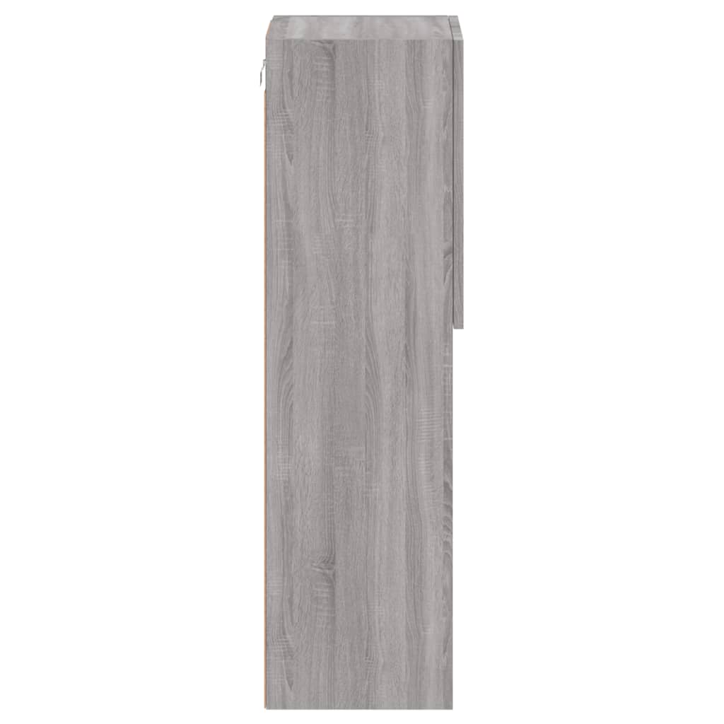 TV Cabinet with LED Lights Grey Sonoma 30,5x30x102 cm