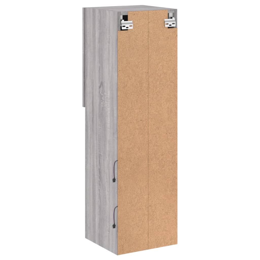 TV Cabinet with LED Lights Grey Sonoma 30,5x30x102 cm