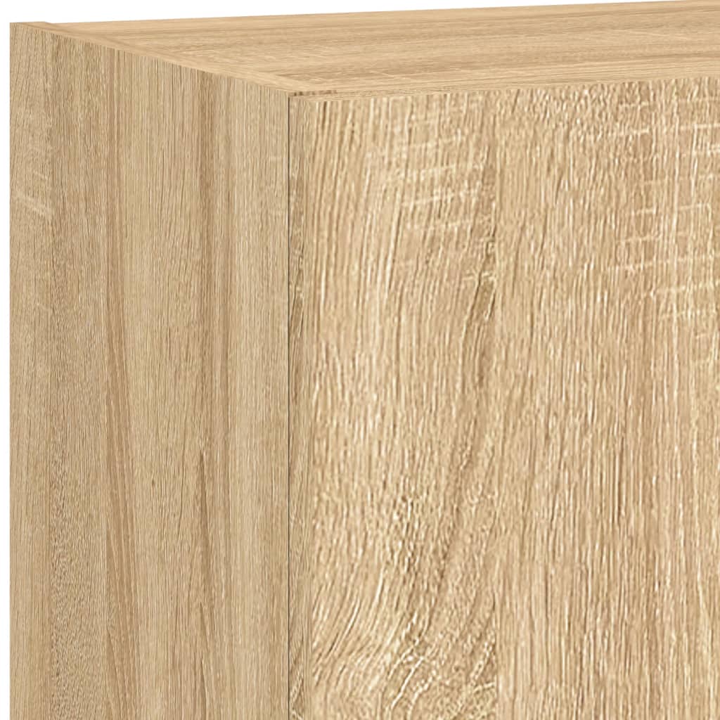 TV Cabinet with LED Lights Sonoma Oak 40,5x30x90 cm