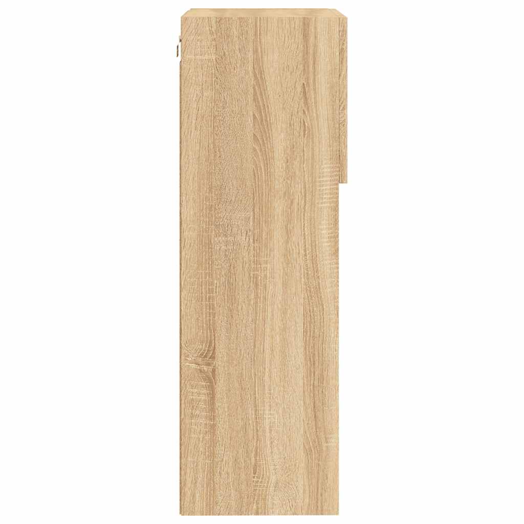 2 Piece TV Cabinet Set with LED Lights Sonoma Oak 40,5x30x90 cm