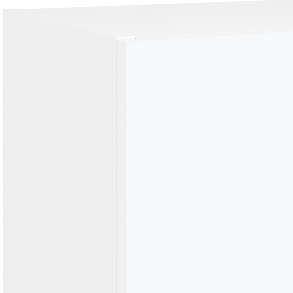 TV Cabinet with LED Lights White 40,5x30x102 cm