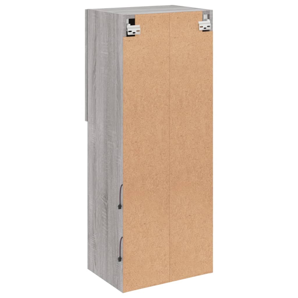 TV Cabinet with LED Lights Grey Sonoma 40,5x30x102 cm