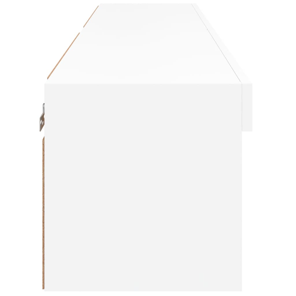 2 Piece TV Cabinet Set with LED Lights White 60x30x30 cm