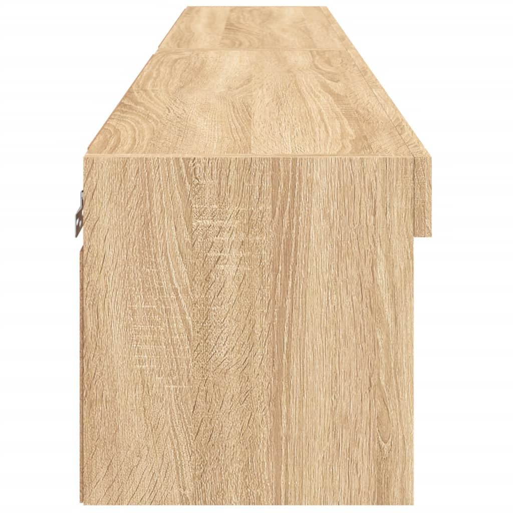 TV Cabinets with LED Lights 2 pcs Sonoma Oak 80x30x30 cm