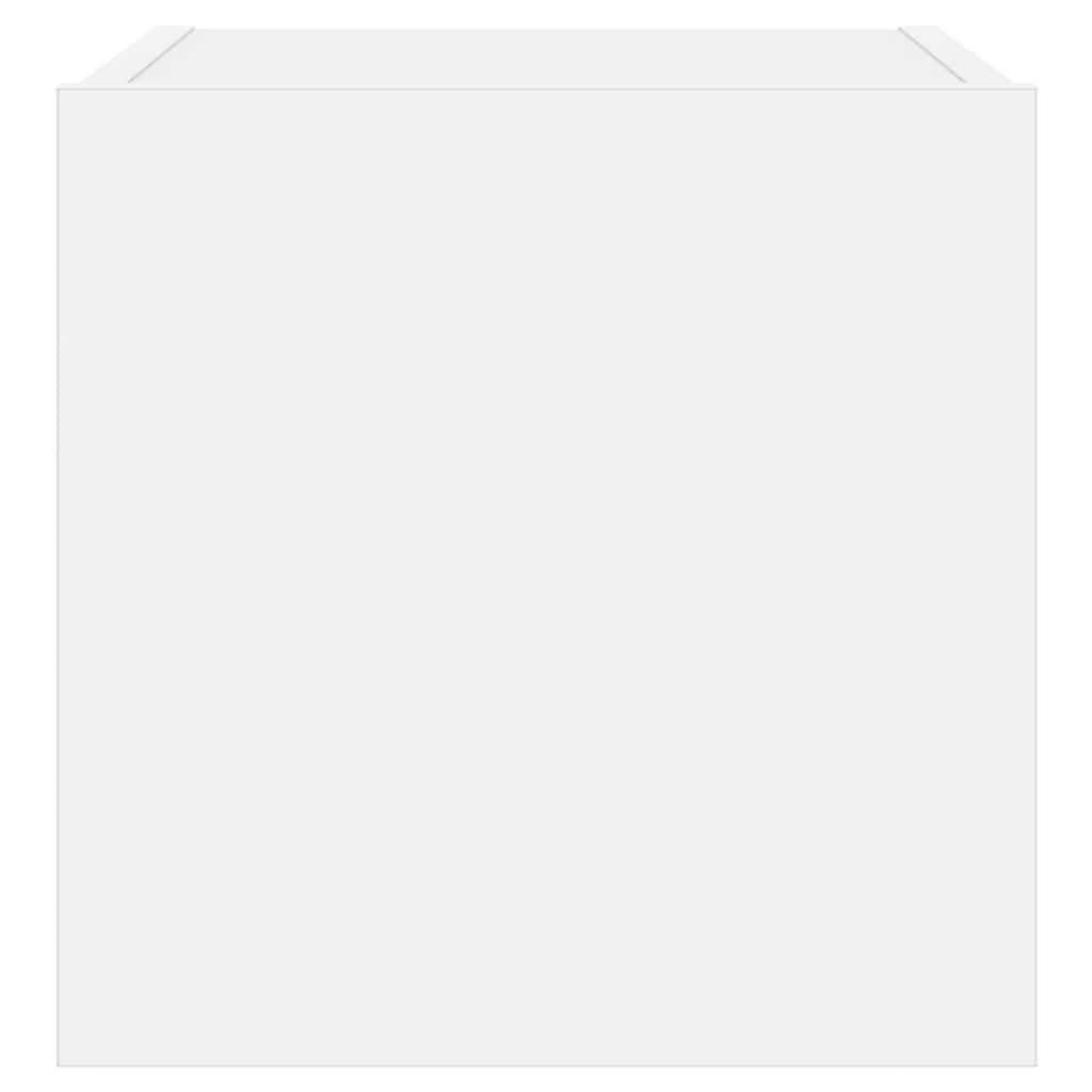 TV Wall Cabinets with LED Lights 2 pcs White 30,5x35x30 cm