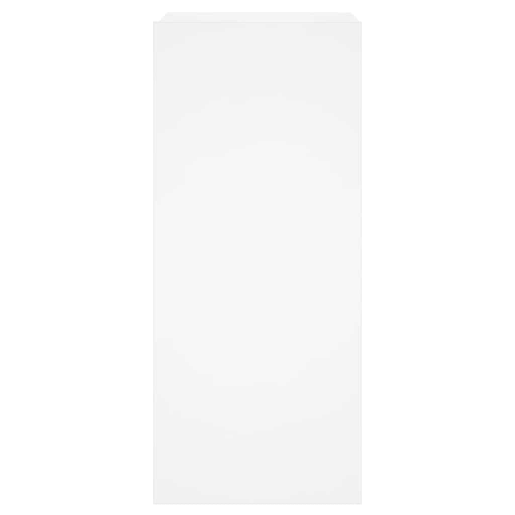 TV Wall Cabinet with LED Lights White 30.5x35x70 cm