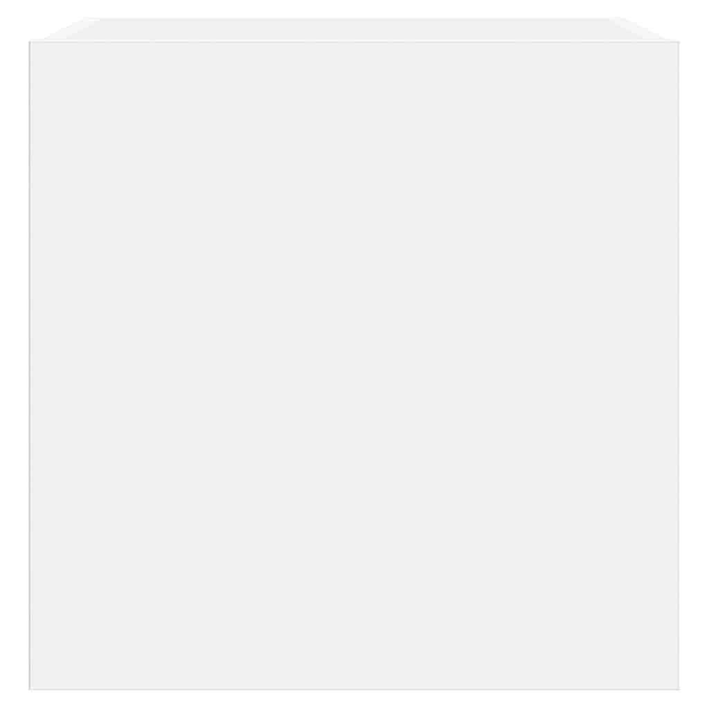 TV Wall Cabinets with LED Lights 2 pcs White 40,5x35x40 cm