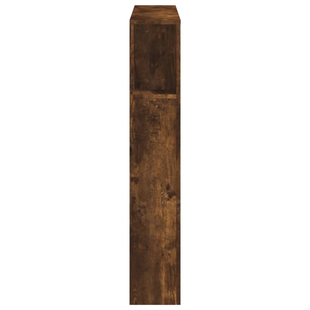 LED Headboard Smoked Oak 100x18.5x103.5 cm Engineered Wood