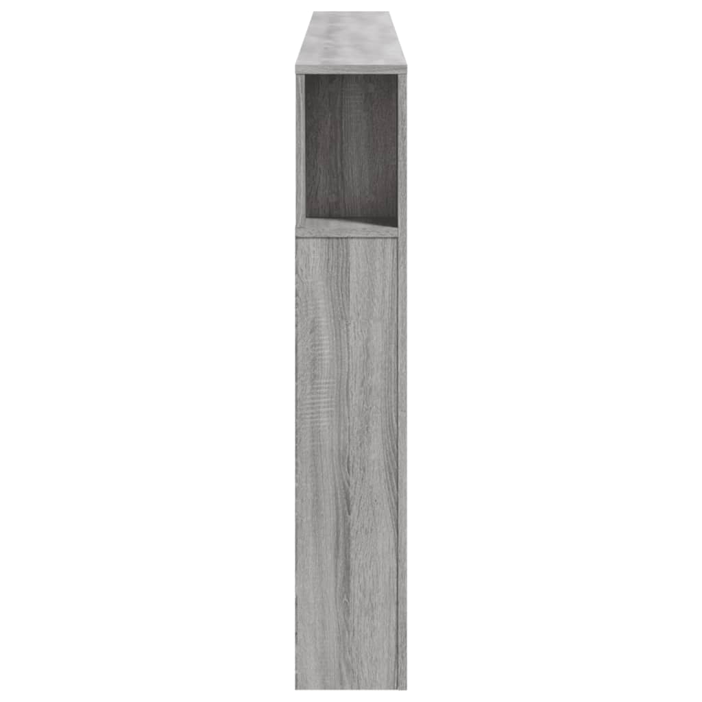 vidaXL LED Headboard Grey Sonoma 200 cm Engineered Wood