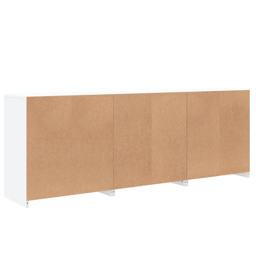 Sideboard with LED Lights White 181,5x37x67 cm