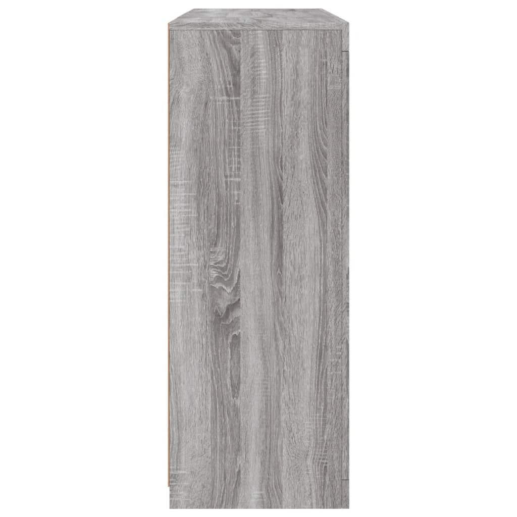 vidaXL Sideboards with LED Lights 3 pcs Grey Sonoma Engineered Wood