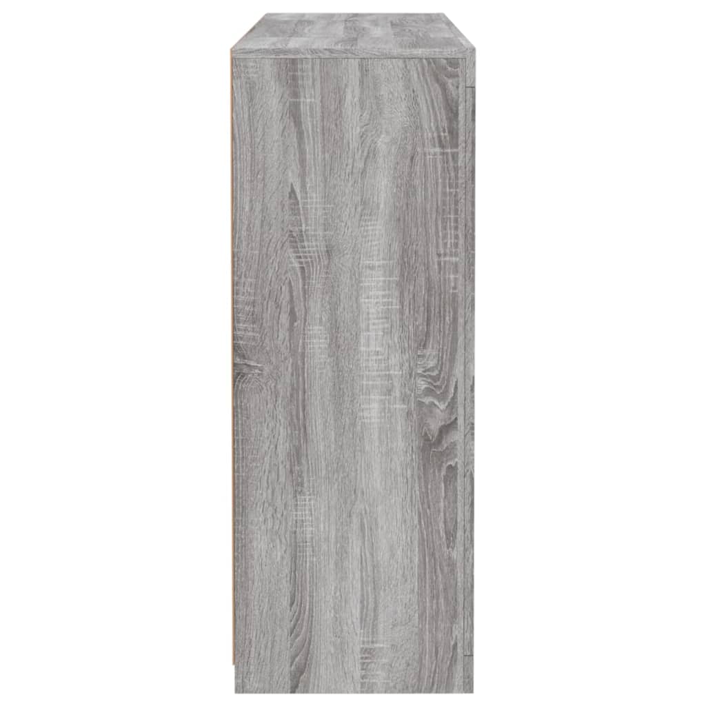 vidaXL Sideboards with LED Lights 3 pcs Grey Sonoma Engineered Wood