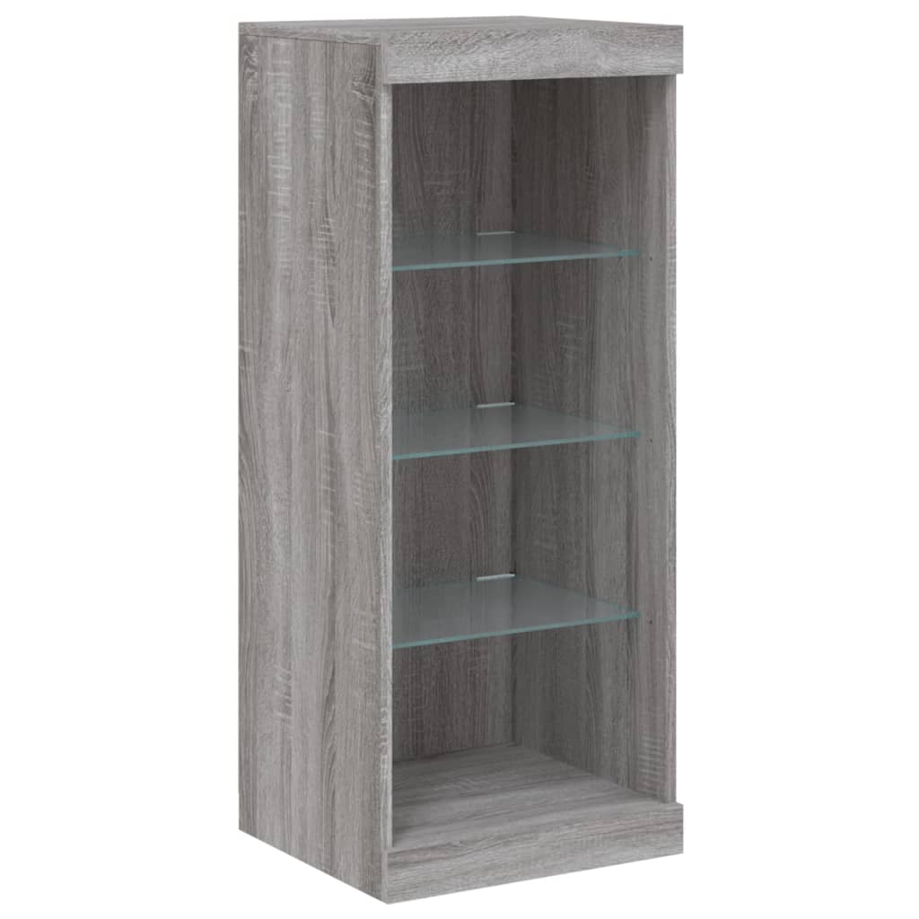 vidaXL Sideboards with LED Lights 3 pcs Grey Sonoma Engineered Wood