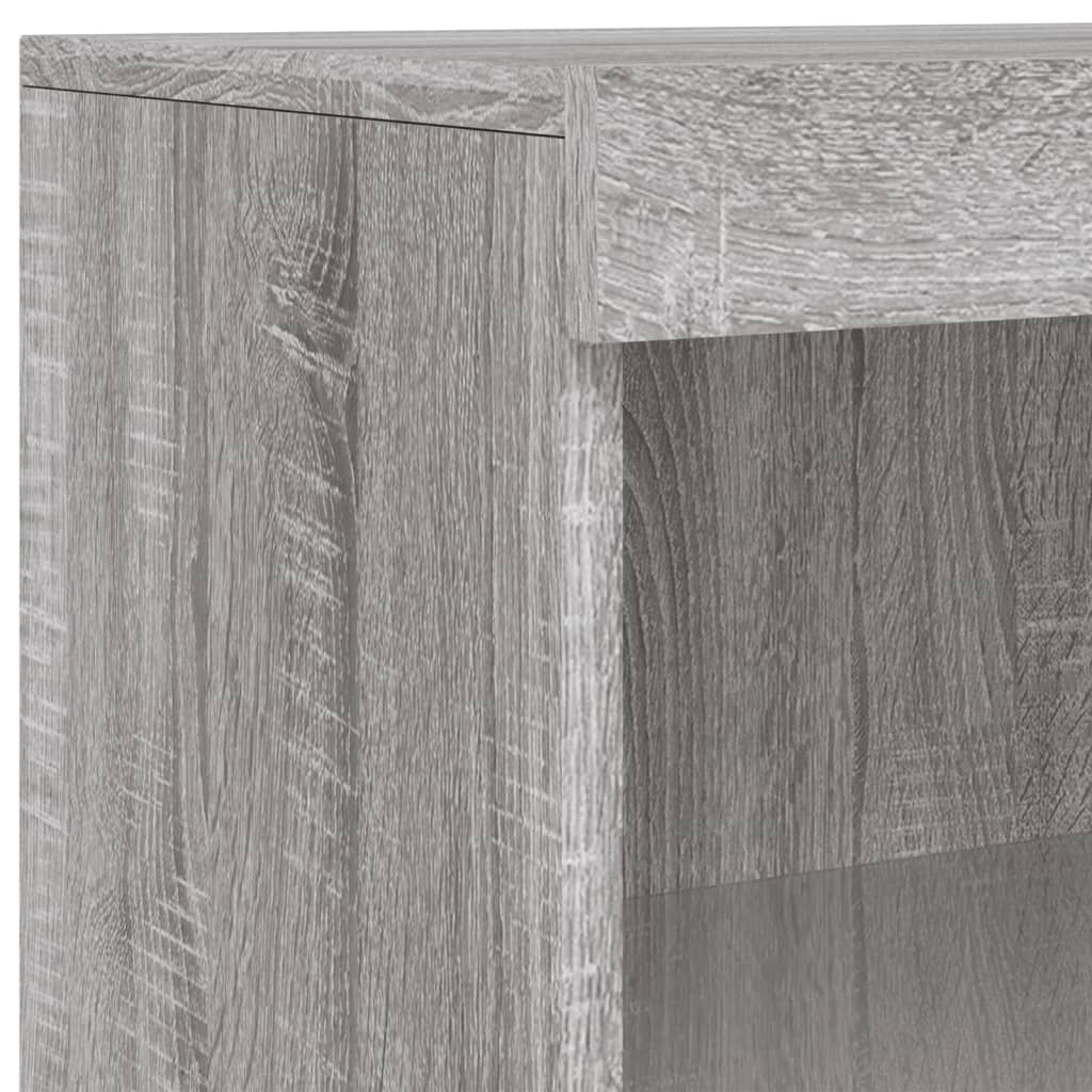 vidaXL Sideboards with LED Lights 3 pcs Grey Sonoma Engineered Wood