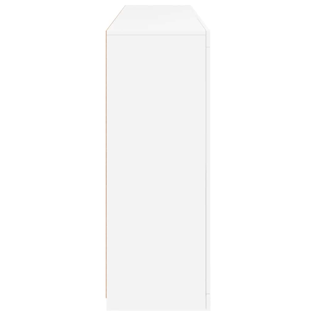 Sideboard with LED Lights White 162x37x100 cm