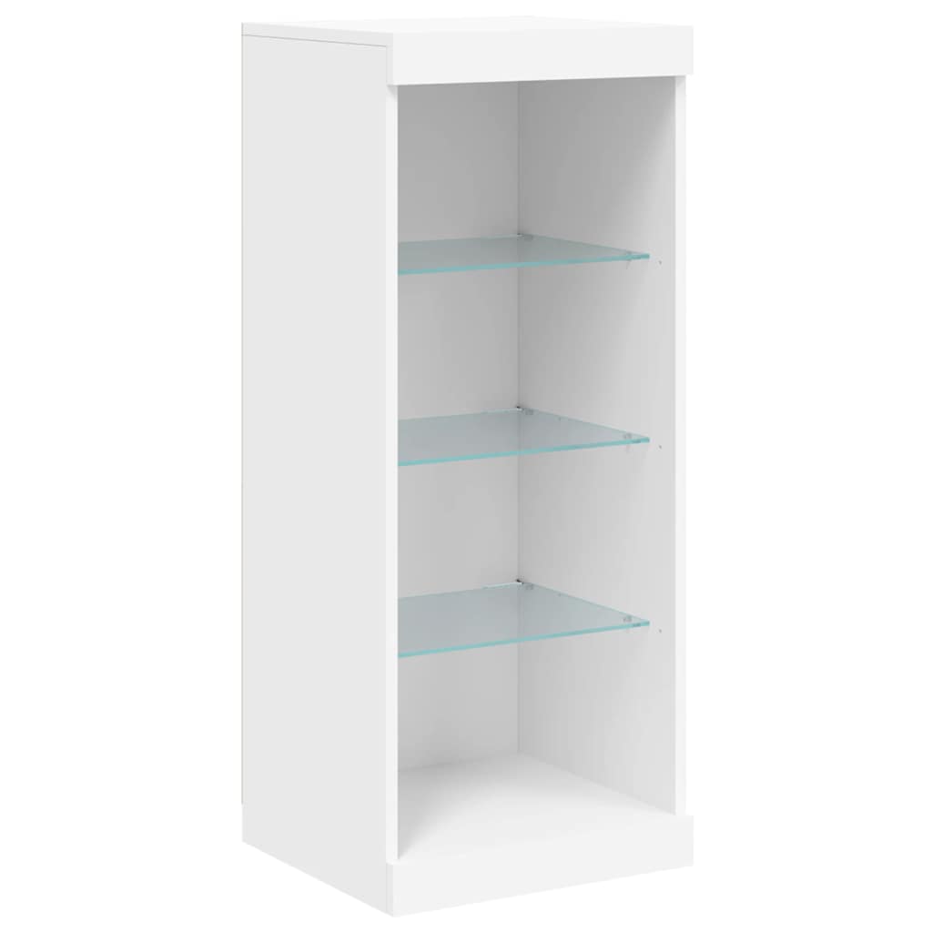 Sideboard with LED Lights White 162x37x100 cm