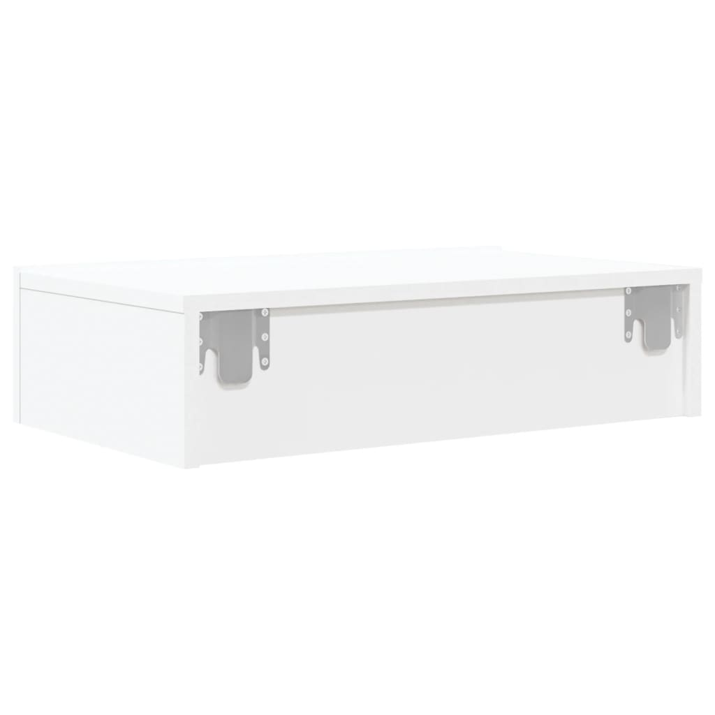 vidaXL TV Cabinet with LED Lights White 60x35x15.5 cm