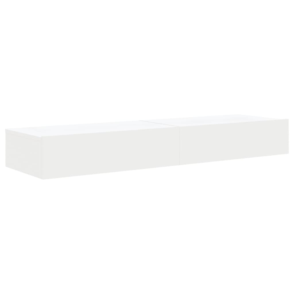 2 Piece TV Cabinet Set with LED Lights White 60x35x15,5 cm
