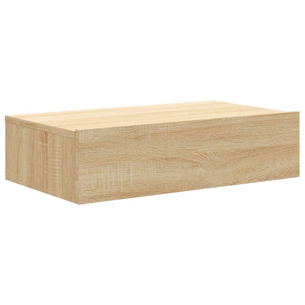 TV Cabinet with LED Lights Sonoma Oak 60x35x15,5 cm