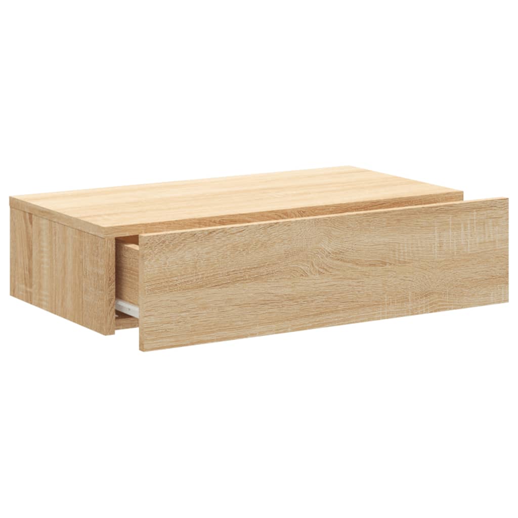 TV Cabinet with LED Lights Sonoma Oak 60x35x15,5 cm