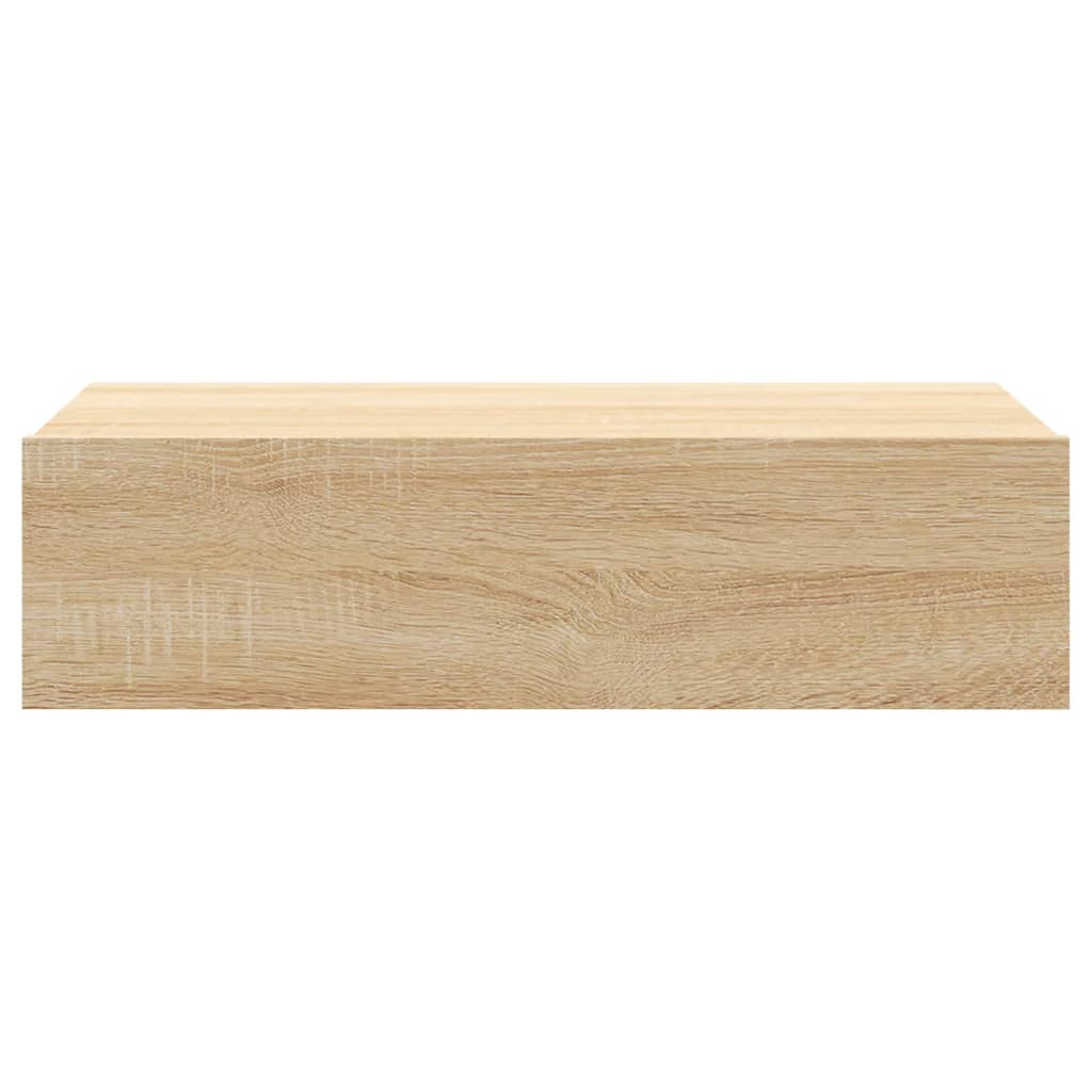 TV Cabinet with LED Lights Sonoma Oak 60x35x15,5 cm