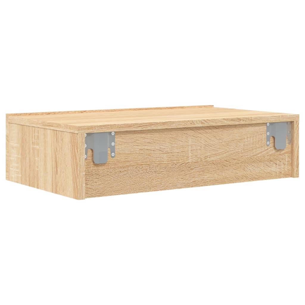 TV Cabinet with LED Lights Sonoma Oak 60x35x15,5 cm
