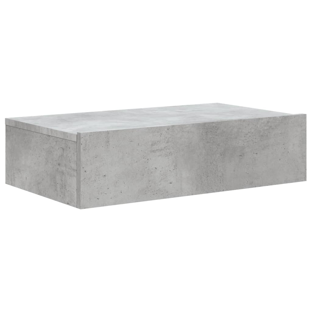TV Cabinet with LED Lights Concrete Grey 60x35x15,5 cm