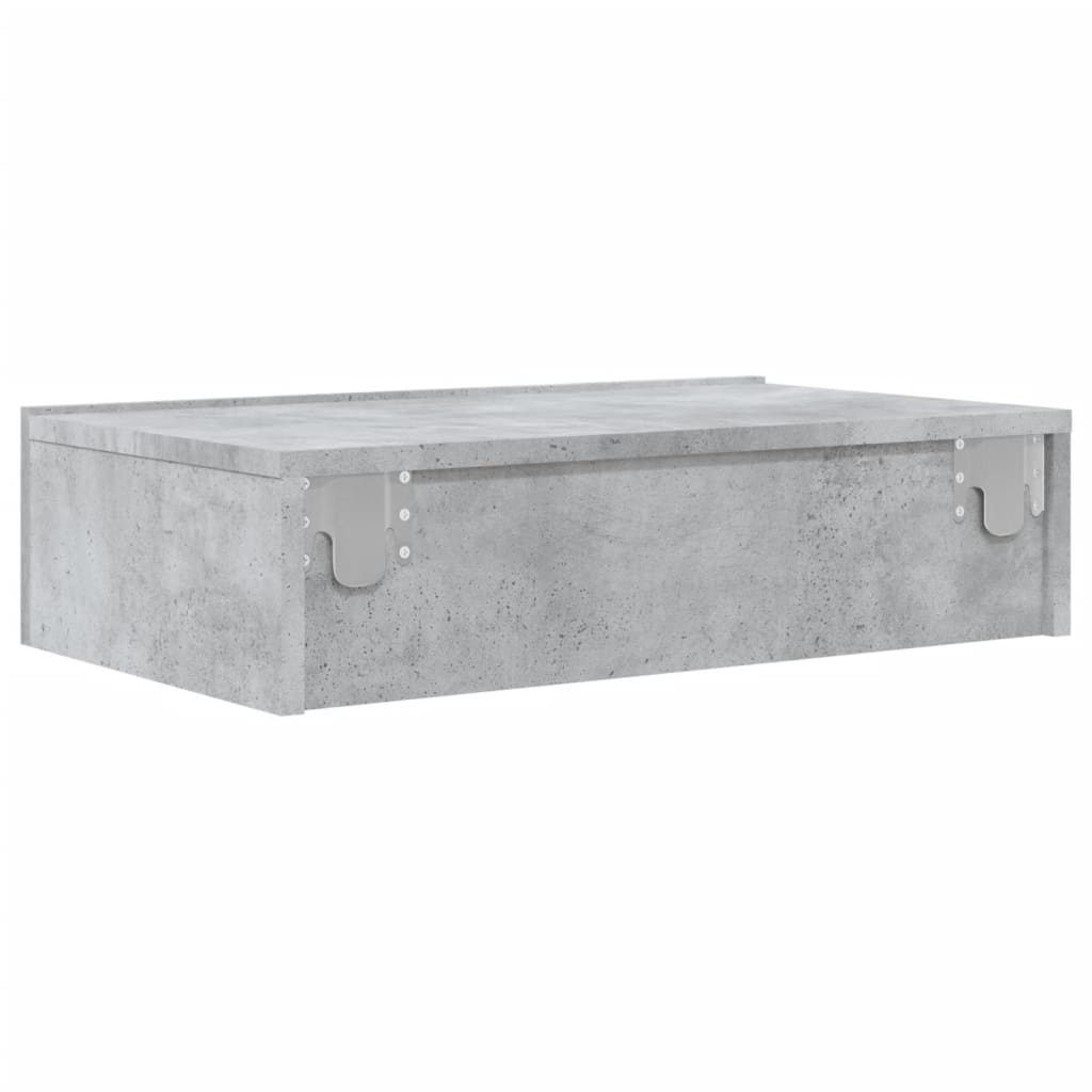 TV Cabinet with LED Lights Concrete Grey 60x35x15,5 cm