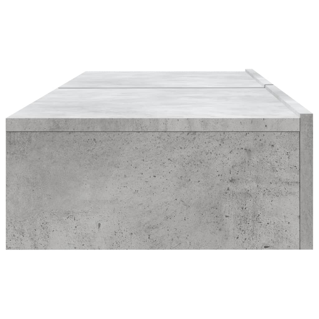 2 Piece TV Cabinet Set with LED Lights Concrete Grey 60x35x15,5 cm