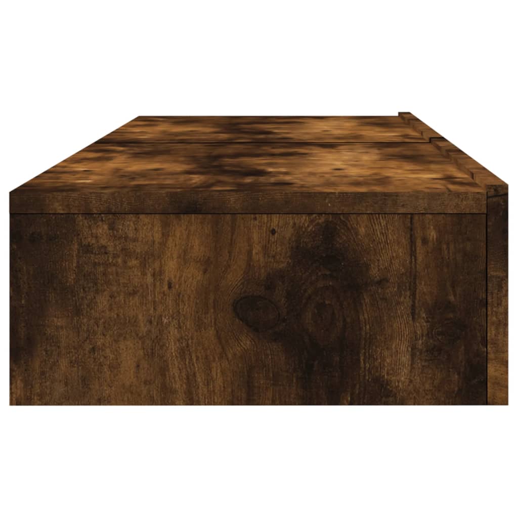 2 Piece TV Cabinet Set with LED Lights Smoked Oak 60x35x15,5 cm