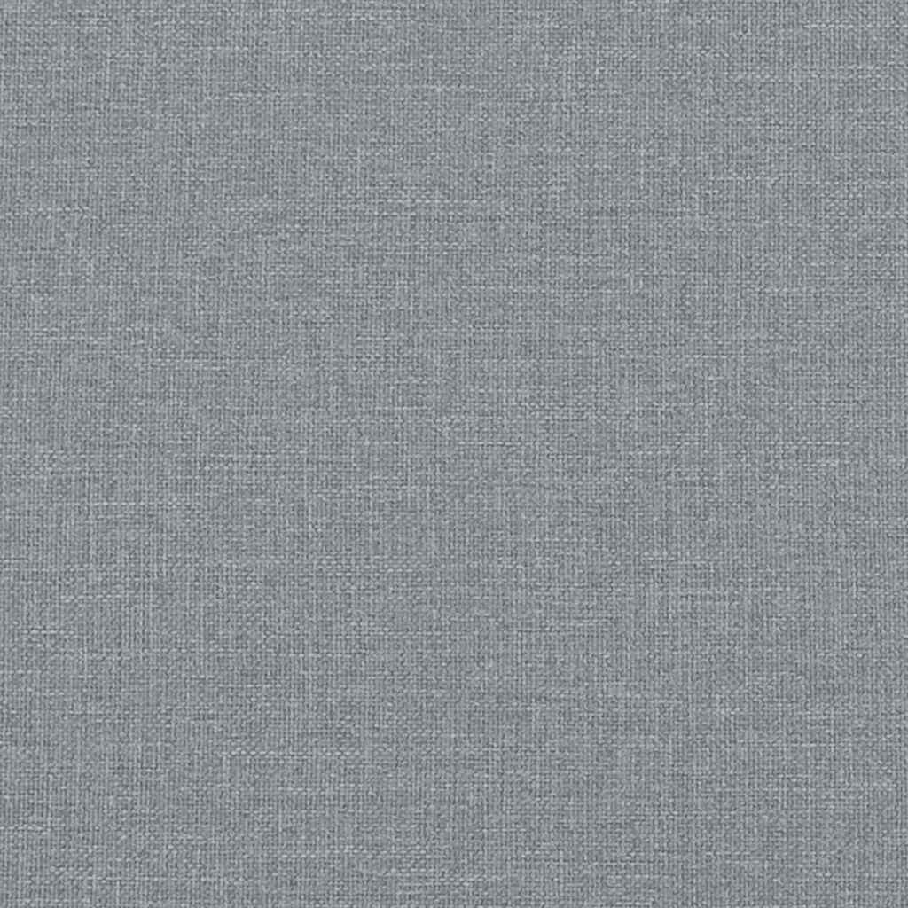 Bed Frame "Dover" Light Grey 90x190 cm Single Fabric