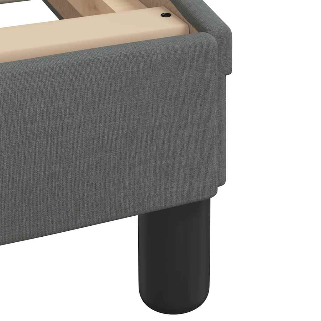 Bed Frame "Dover" Dark Grey 90x190 cm Single Fabric