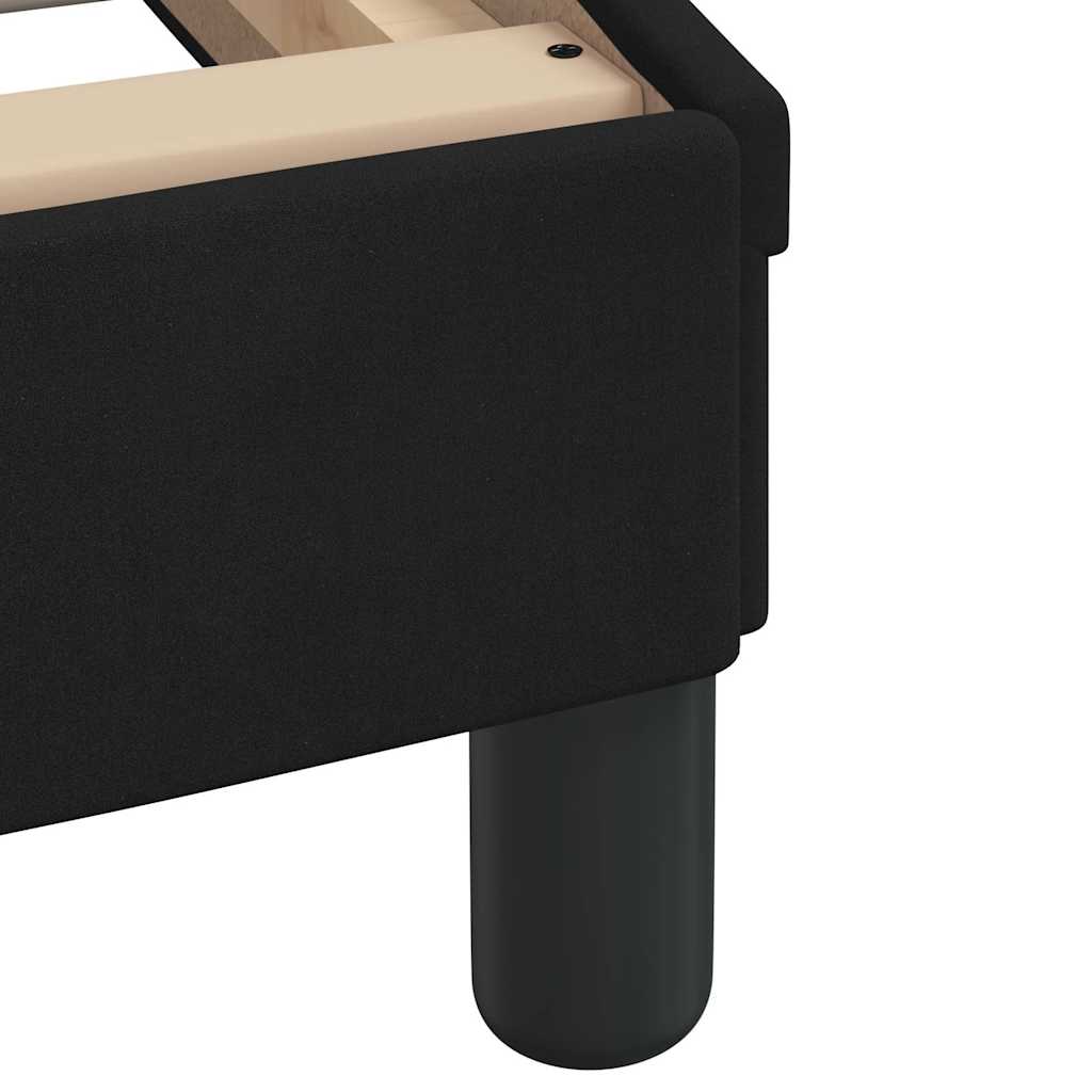 Bed Frame "Dover" Black 90x190 cm Single Velvet