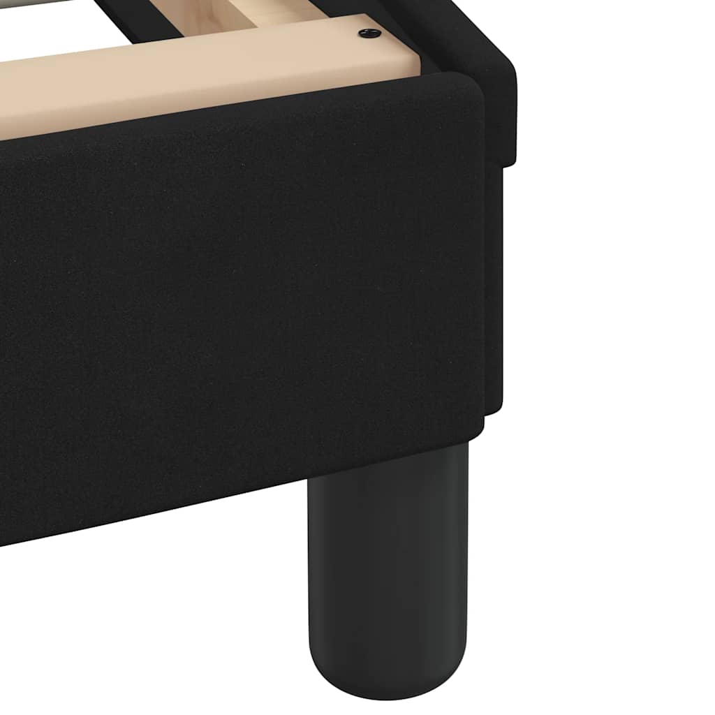 Bed Frame "Dover" Black 135x190 cm Double Velvet