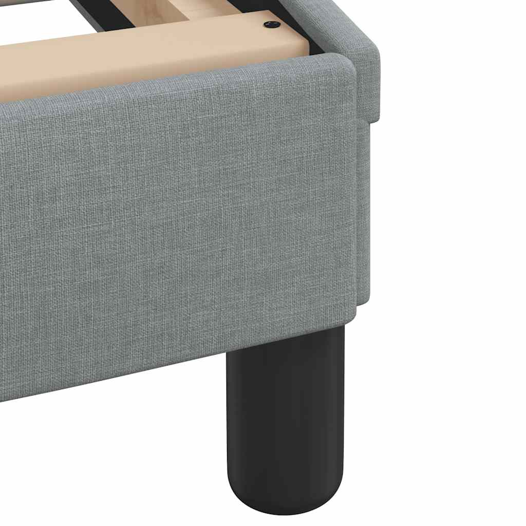 Bed Frame "Dover" Light Grey 180x200 cm Super King Fabric