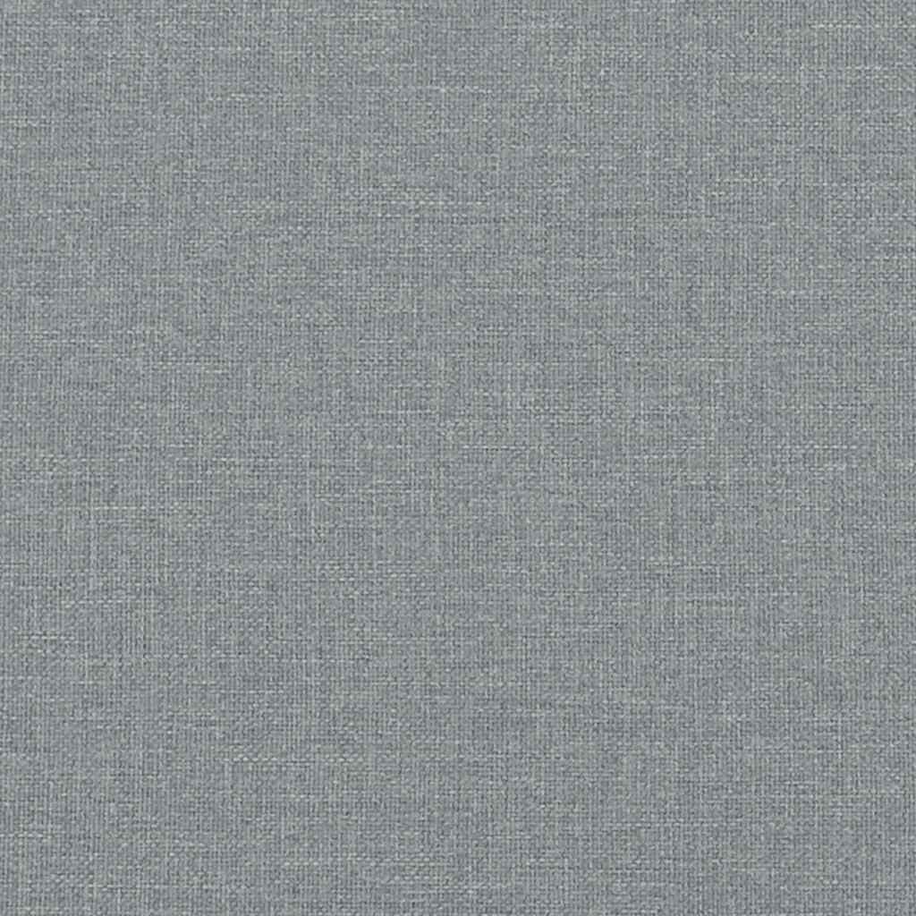 Bed Frame "Dover" Light Grey 180x200 cm Super King Fabric