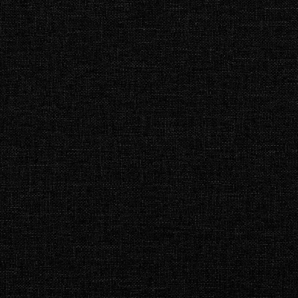 Bed Frame "Dover" Black 180x200 cm Super King Fabric