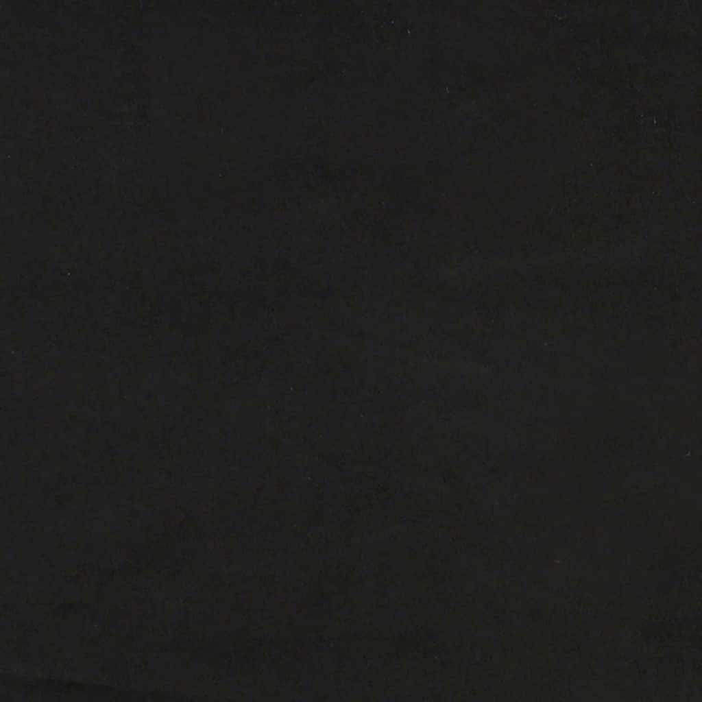 Bed Frame "Dover" Black 180x200 cm Super King Velvet
