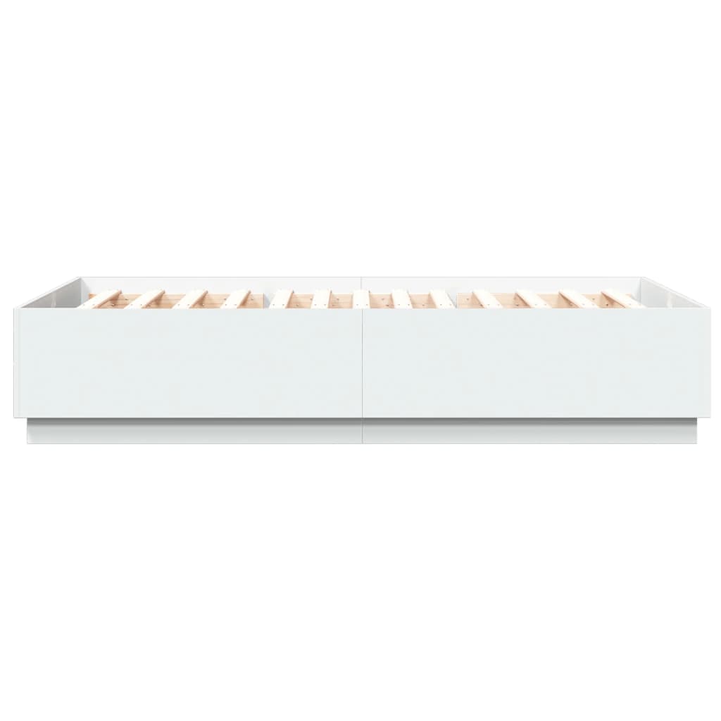 Bed Frame without Mattress White 150x200 cm King Size