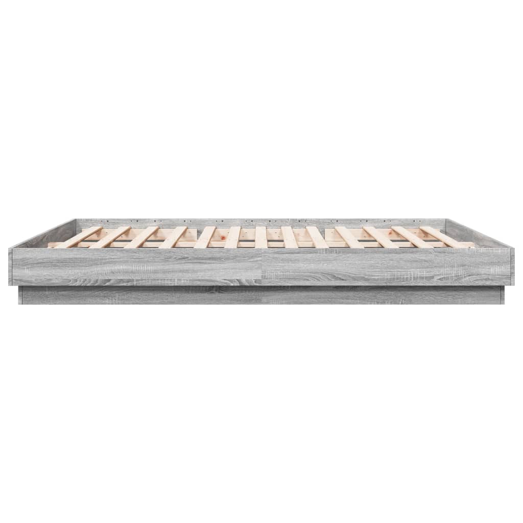 Bed Frame | Grey Sonoma | Engineered Wood, Plywood | Super King | Durable