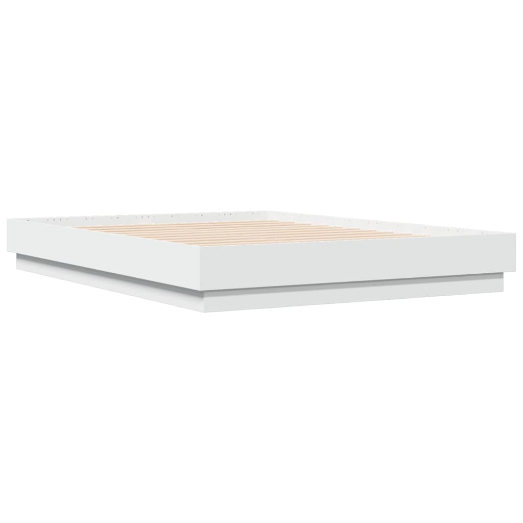 Bed Frame | White | Engineered Wood, Plywood | Double | Sturdy